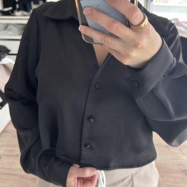 Schwarzes Zara-Hemd