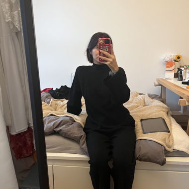 completo nero invernale confortevole