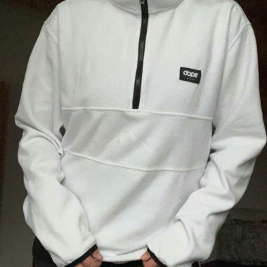 Fleece und Jutebeutel