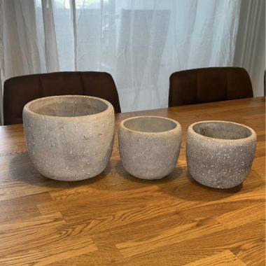 3-Piece Set Concrete Planter Covers
