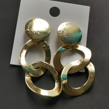 Gold Ring Earrings