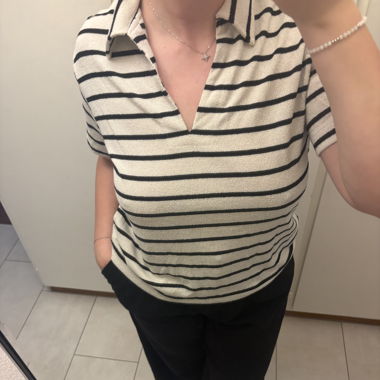 H&M Striped Polo Shirt
