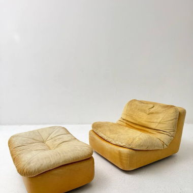Dreipunkt COR (58) Sessel 1960er inkl Hocker