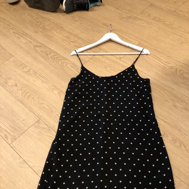 Kleid schwarz mit weissen Punkten