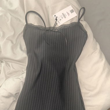 Short pinstripes dress 