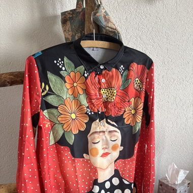 Chemise large habillée 