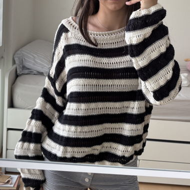 Striped Knit Sweater