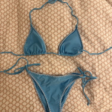 Gina Tricot Blue Triangle Bikini-Set