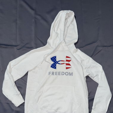 Under Armour Freedom Hoodie, Weiss, Grösse S/M 