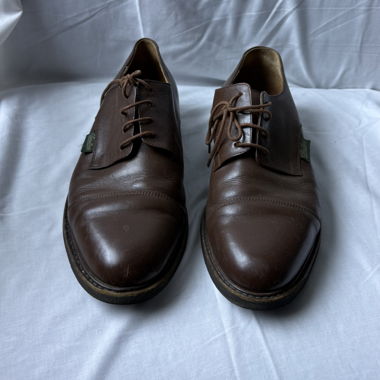 Paraboot Paris braune Leder-Cap-toe Derby Schuhe