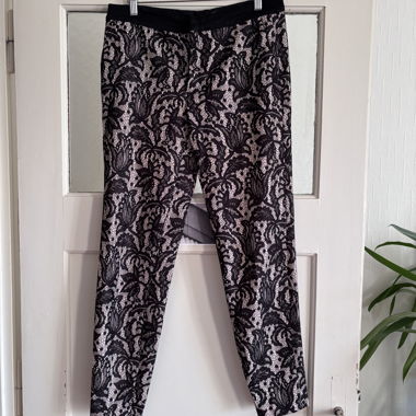 Zara Woman trousers in black lace