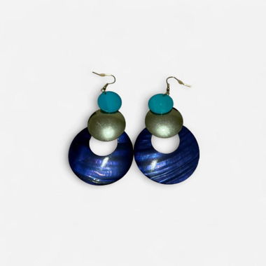 Vintage Blue-Drop-Ohrringe