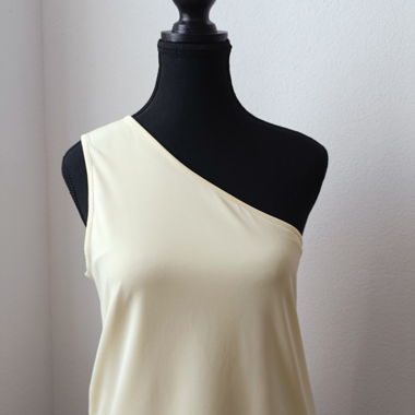 Butter Yellow One-Shoulder Top
