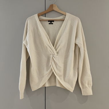 [MASSIMO DUTTI] Maglione corto - Crema Bianco - S