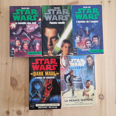 Lotto di 5 romanzi Star Wars in francese