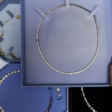 SWAROVSKI Choker / Silver Necklace