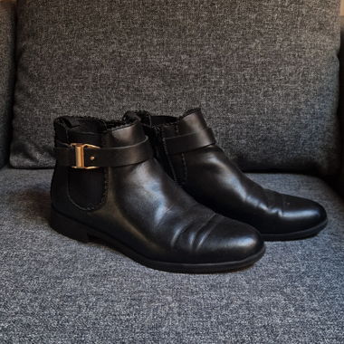 Schwarze Ankle Boots