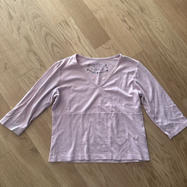 Pink Wrap Long-Sleeve Shirt