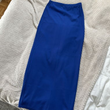 Blue midi skirt