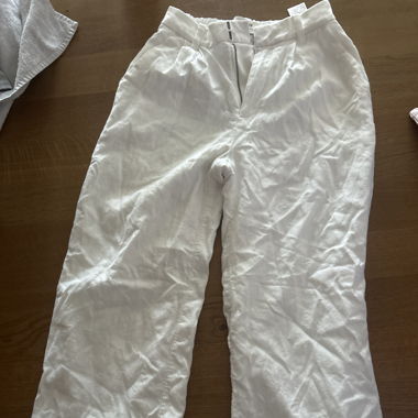 Pantaloni in tessuto bianchi di Hollister