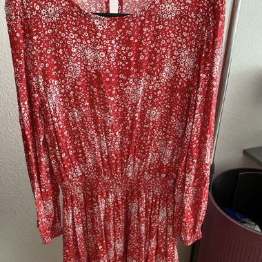 Red Floral Dress C&A, Size 36