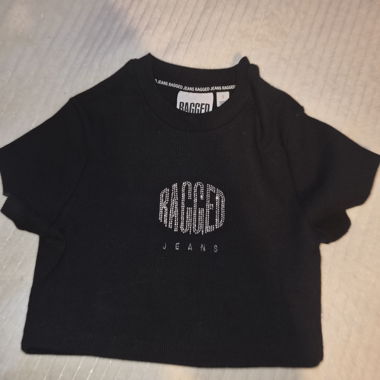 T-shirt Ragged Jeans Nero S