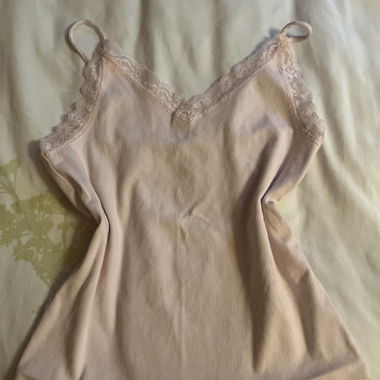 Rosa Spitzen-Cami-Top