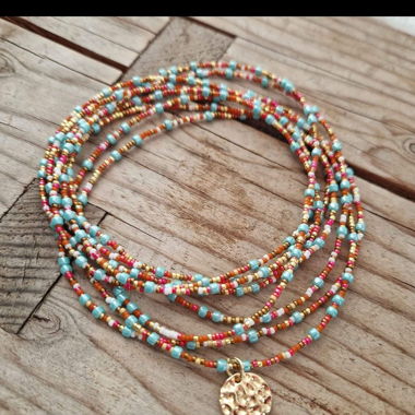 Collier où bracelet multi rangs - Home Made