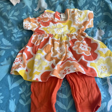 Baby dress and leggings set