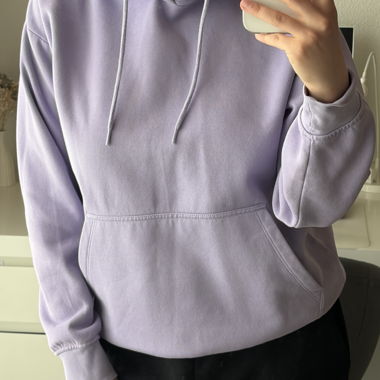 Hoodie lilas avec poche kangourou