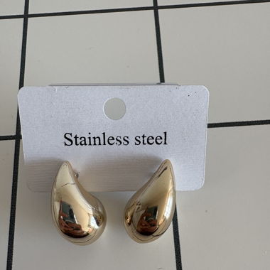 Small Drop gold earrings