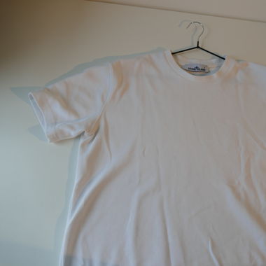 Stone island white tshirt size M