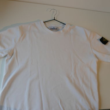 Stone island white tshirt size M