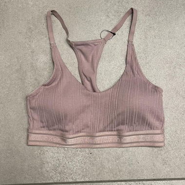 pink/purple calvin klein sports bra 