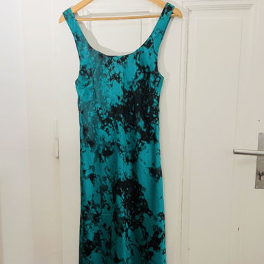 Silky tie dye light weight summer dress