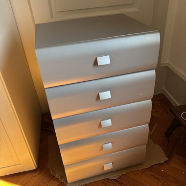 Commode grise 5 tiroirs - PFISTER