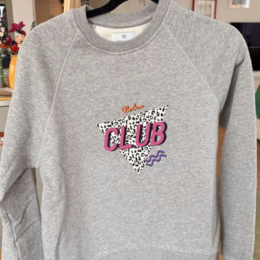 Retro Print Sweater