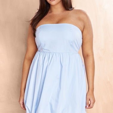 Blue Bandeau Dress PLT