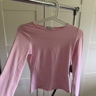 Rosa Langarmshirt