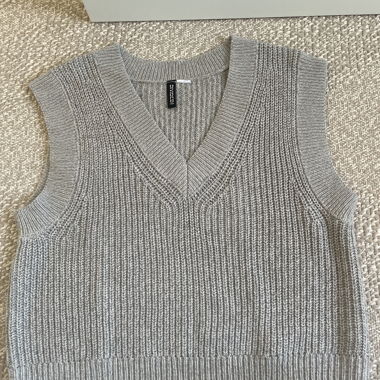 Grey Knit Vest