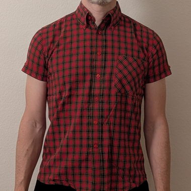 Chemise à carreaux rouge 