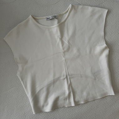 Weisses Bershka Crop Top