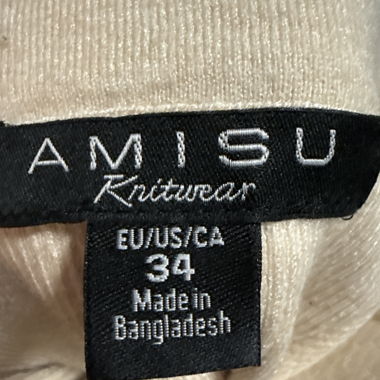 Strickrock creme AMISU Grösse 34