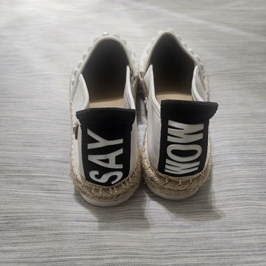 White SAY WOW Espadrilles