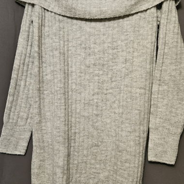 Robe en maille grise