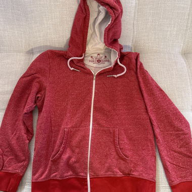 Tom Tailor roter Zip-Hoodie