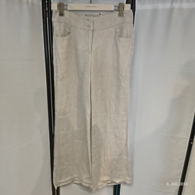 Pantaloni in lino beige M