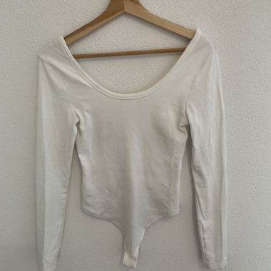 Body maniche lunghe bianco