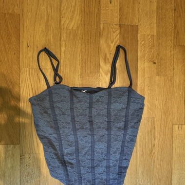 Blaues Crop Top