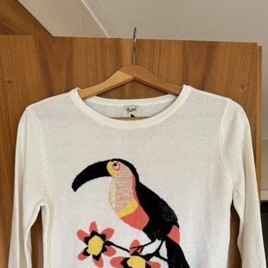 Ladies Knitwear Pullover mit Tukan 